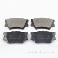 Pastillas de freno de cerámica trasera de Toyota Camry D1212 High Camry